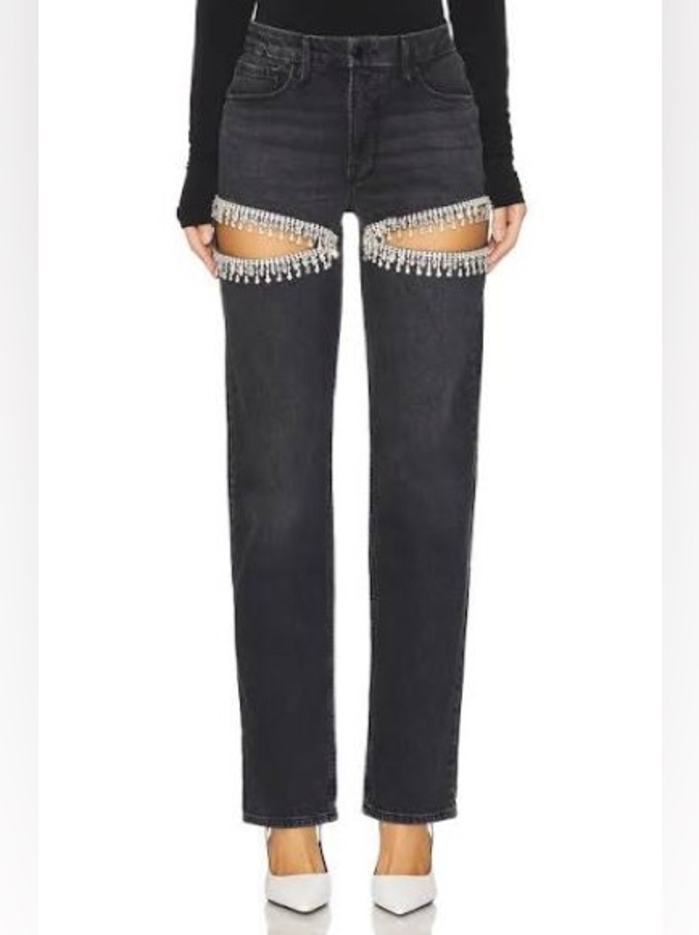 Good American Good Icon Straight Diamond Jeans